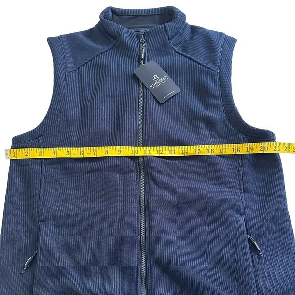 NWT Stormtech Performance Navy Full Zip Ribbed Vest Large - Picture 5 of 9